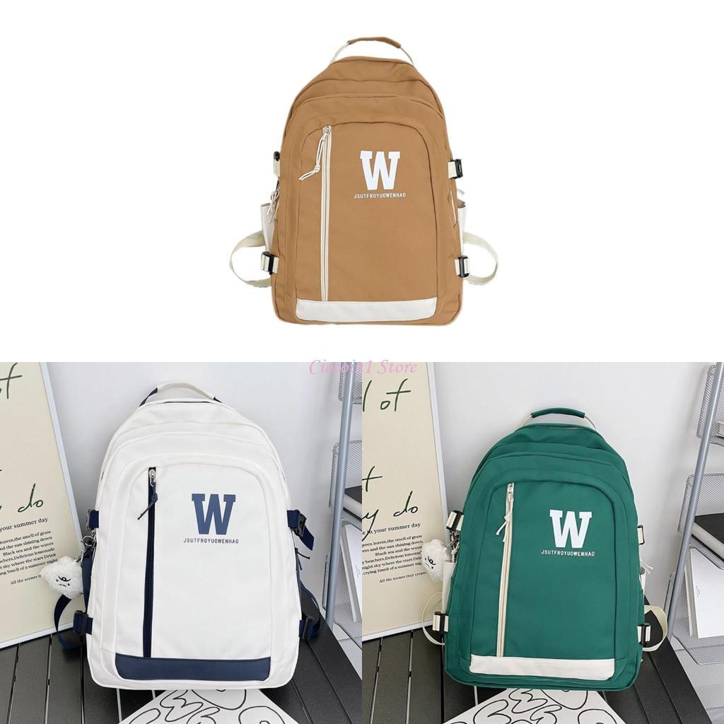 School Backpack Teen - Y1UB All-matching Printed Backpack for Women