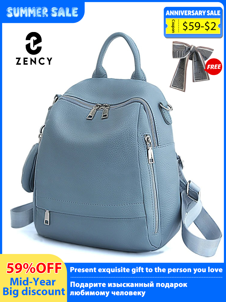 Fashion Backpack Women - Zency Women's Genuine Leather Backpack High-Quality