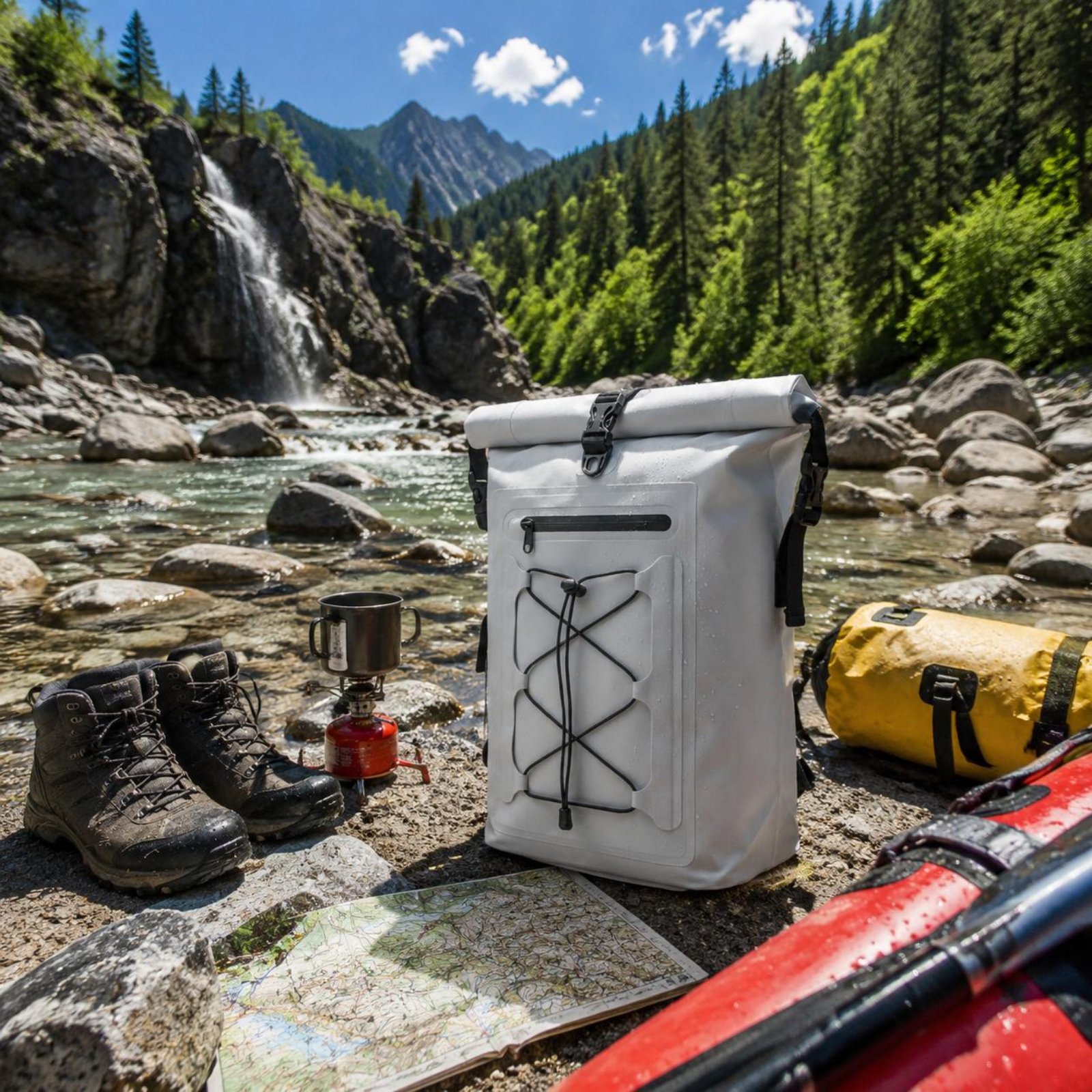 Hiking Backpack Waterproof - Rafting Dry Pack Large Capacity Roll