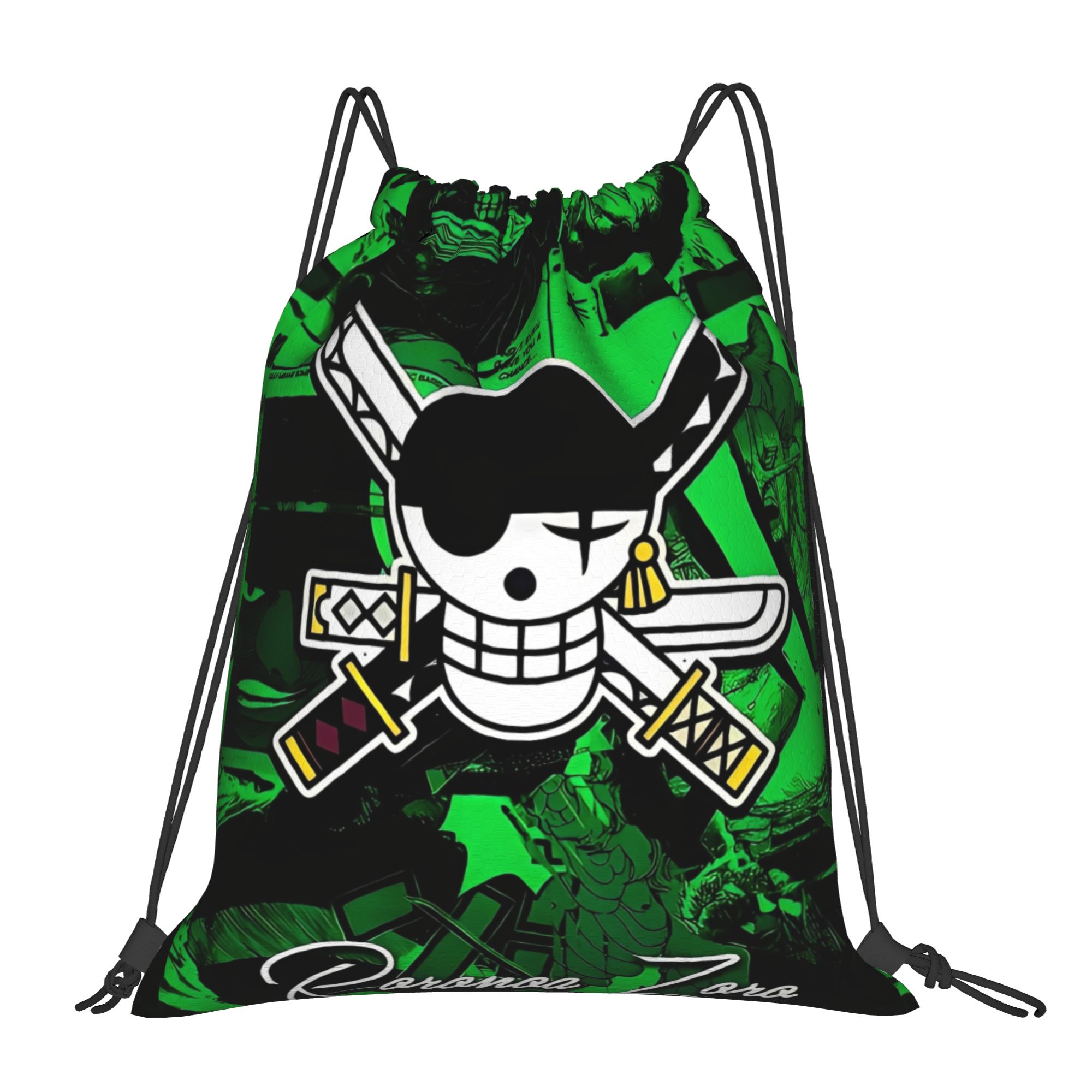 One Piece Zoro Skull Backpack  – Drawstring Gym Bag recenzja i cena