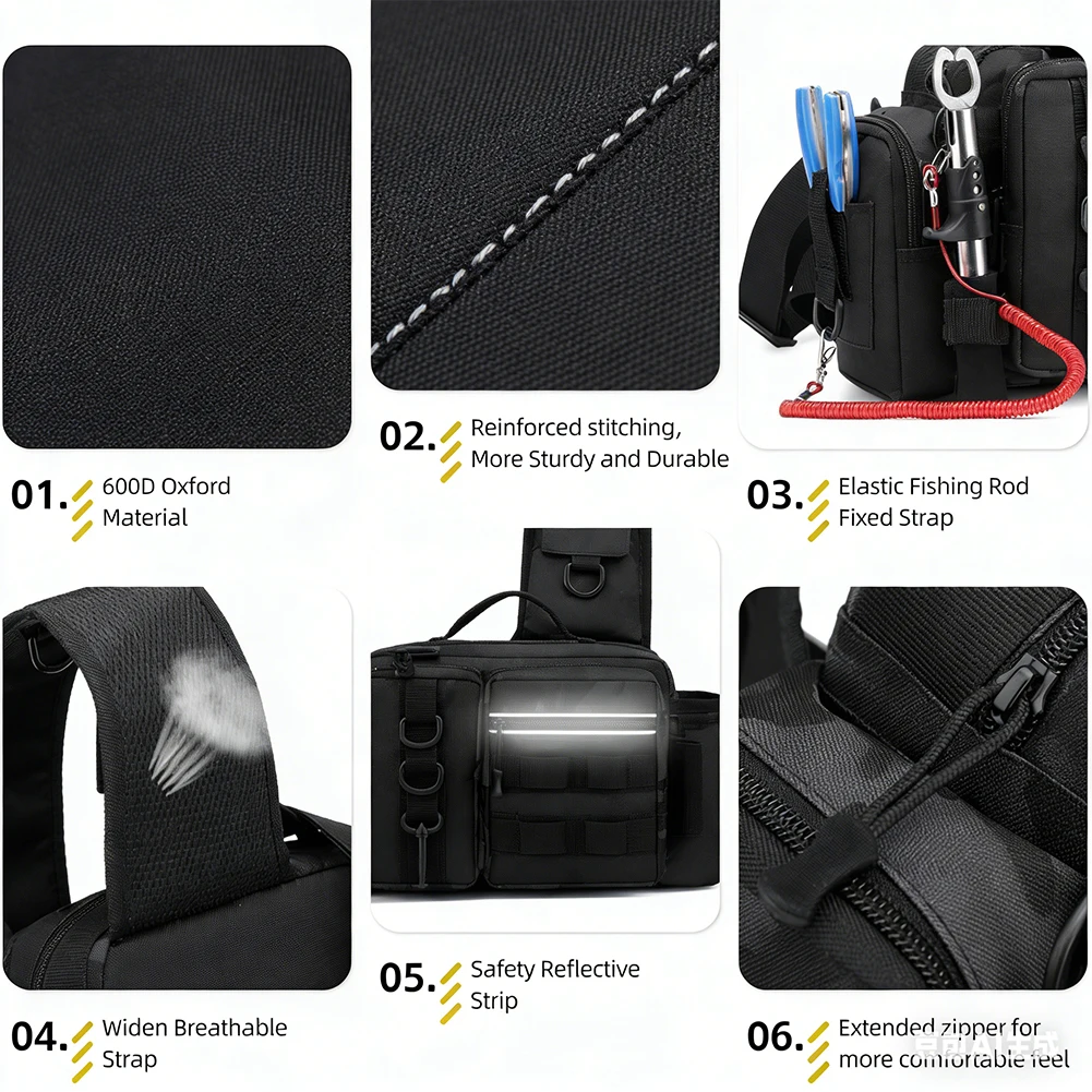 Fishing Backpack with Rod Hold – Hiking Backpack Waterproof recenzja i cena