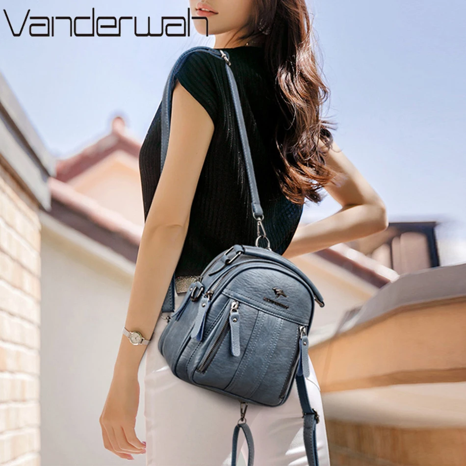4 In 1 Leather Backpacks Multi – Leather Backpack Vintage recenzja i cena