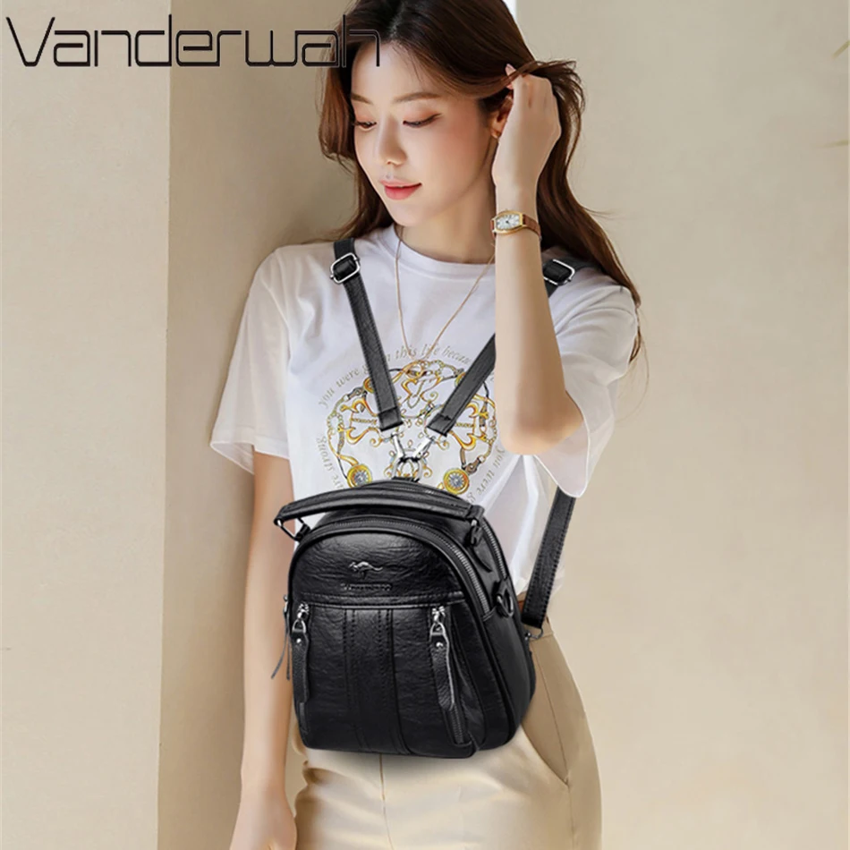 4 In 1 Leather Backpacks Multi – Leather Backpack Vintage recenzja i cena