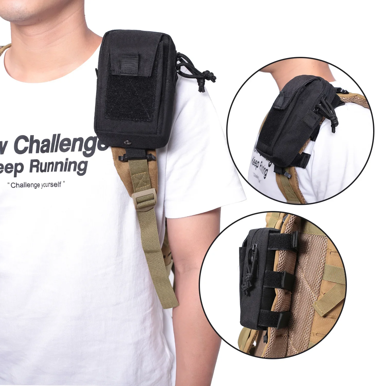 Molle Backpack Strap Bag Phone – Backpack Insert Organizer recenzja i cena