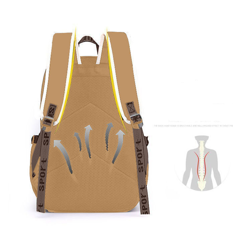 Kawaii Capybara Stylish Khaki  – School Backpack Teen recenzja i cena