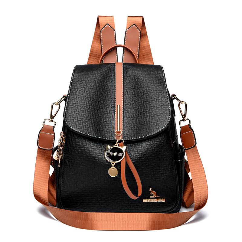 Women Large Capacity Backpack  – Leather Backpack Vintage recenzja i cena