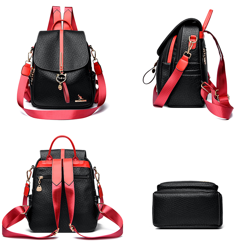 Women Large Capacity Backpack  – Leather Backpack Vintage recenzja i cena