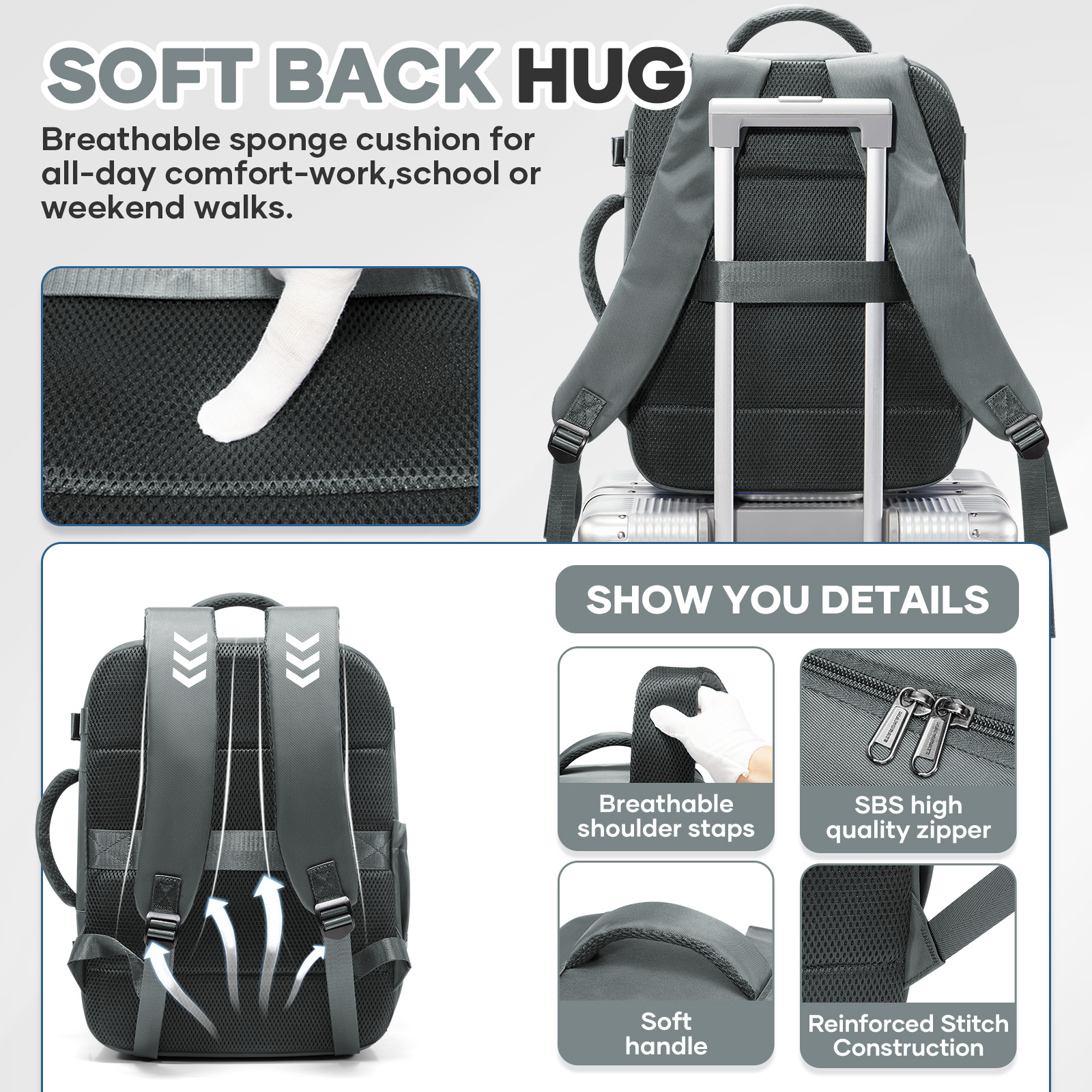 Ryanair Cabin Bags 40x30x20 Un – Canvas Backpack Casual recenzja i cena