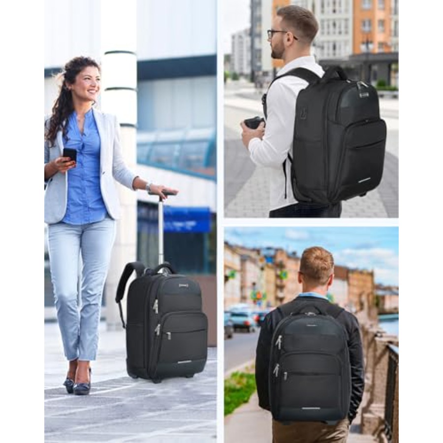 Rolling Backpack 30L Travel La – Laptop Backpack 15.6 recenzja i cena