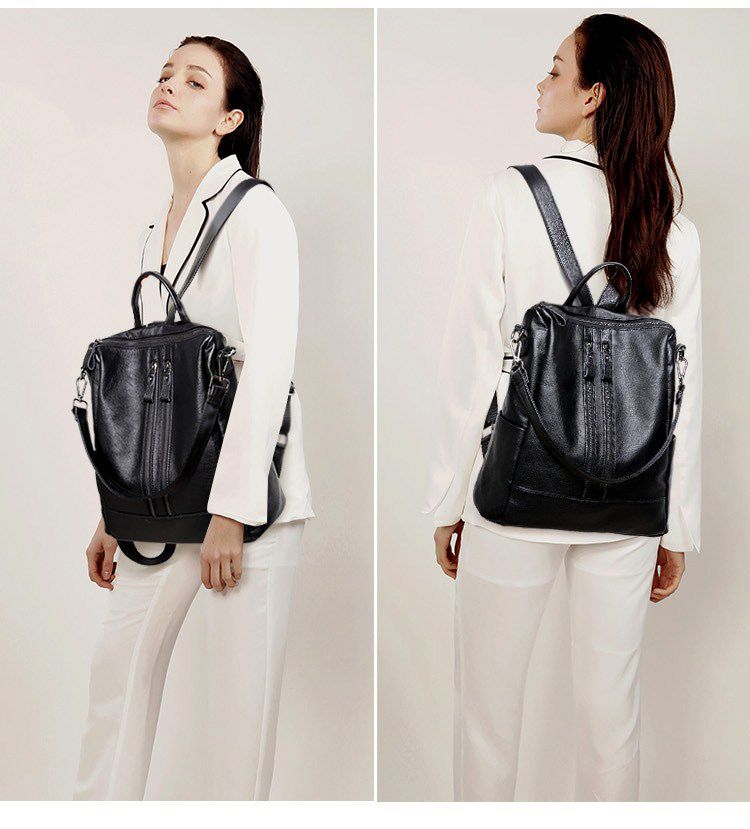 Women Soft Leather Backpack Sc – Canvas Backpack Casual recenzja i cena