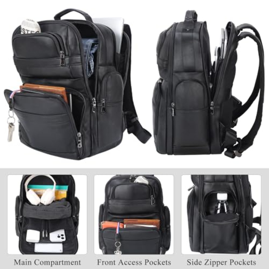 Men's Vintage Leather Backpack – Leather Backpack Vintage recenzja i cena