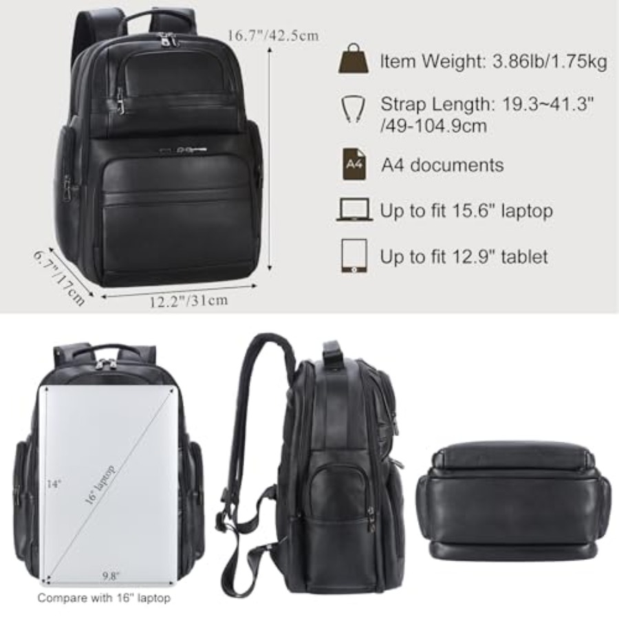 Men's Vintage Leather Backpack – Leather Backpack Vintage recenzja i cena