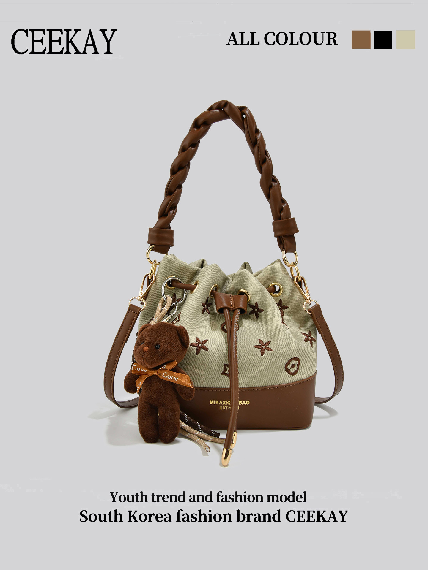 CEEKAY Vintage Drawstring Buck – Leather Backpack Vintage recenzja i cena