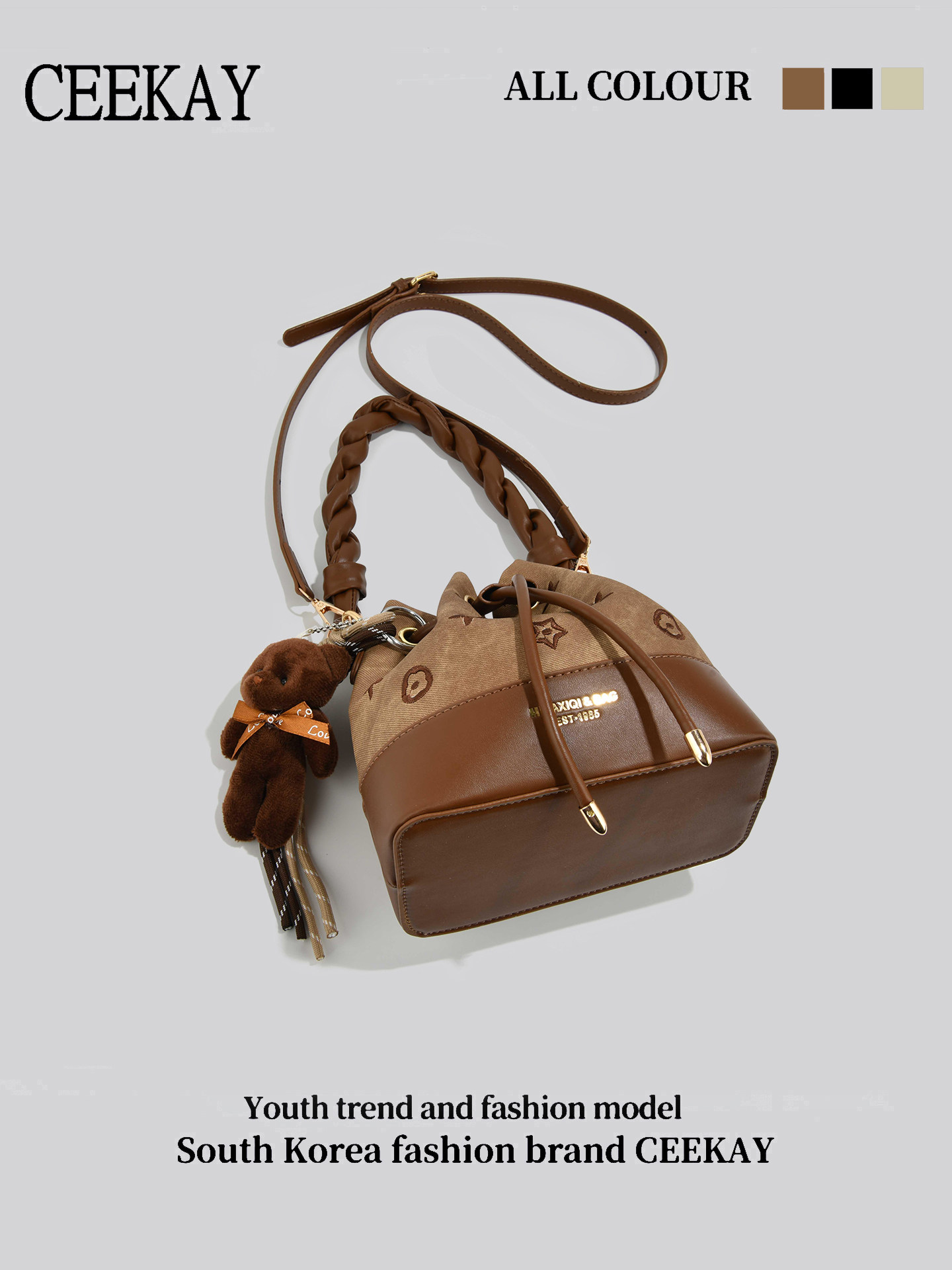CEEKAY Vintage Drawstring Buck – Leather Backpack Vintage recenzja i cena