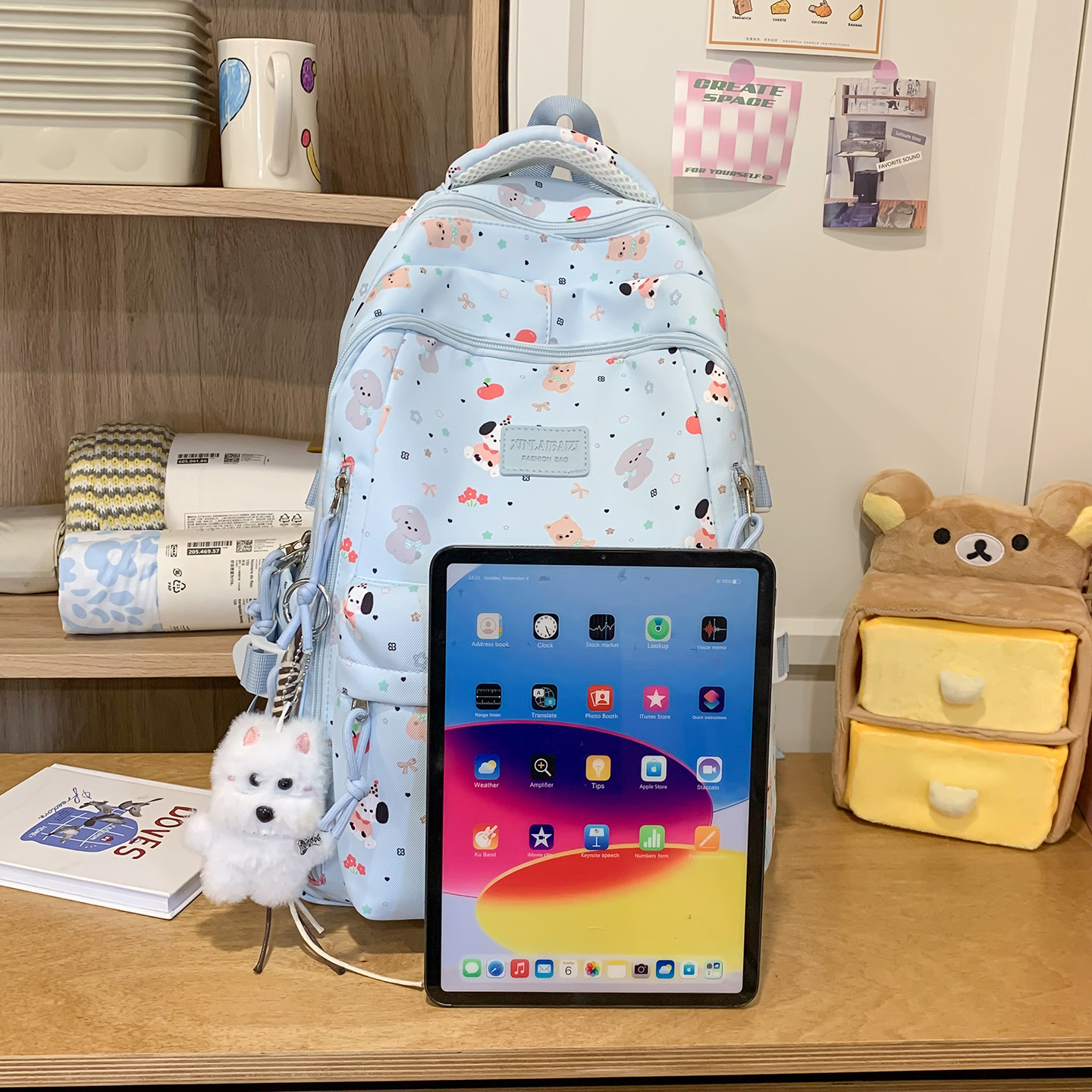 Cute Animal Print Backpack Wom – School Backpack Teen recenzja i cena