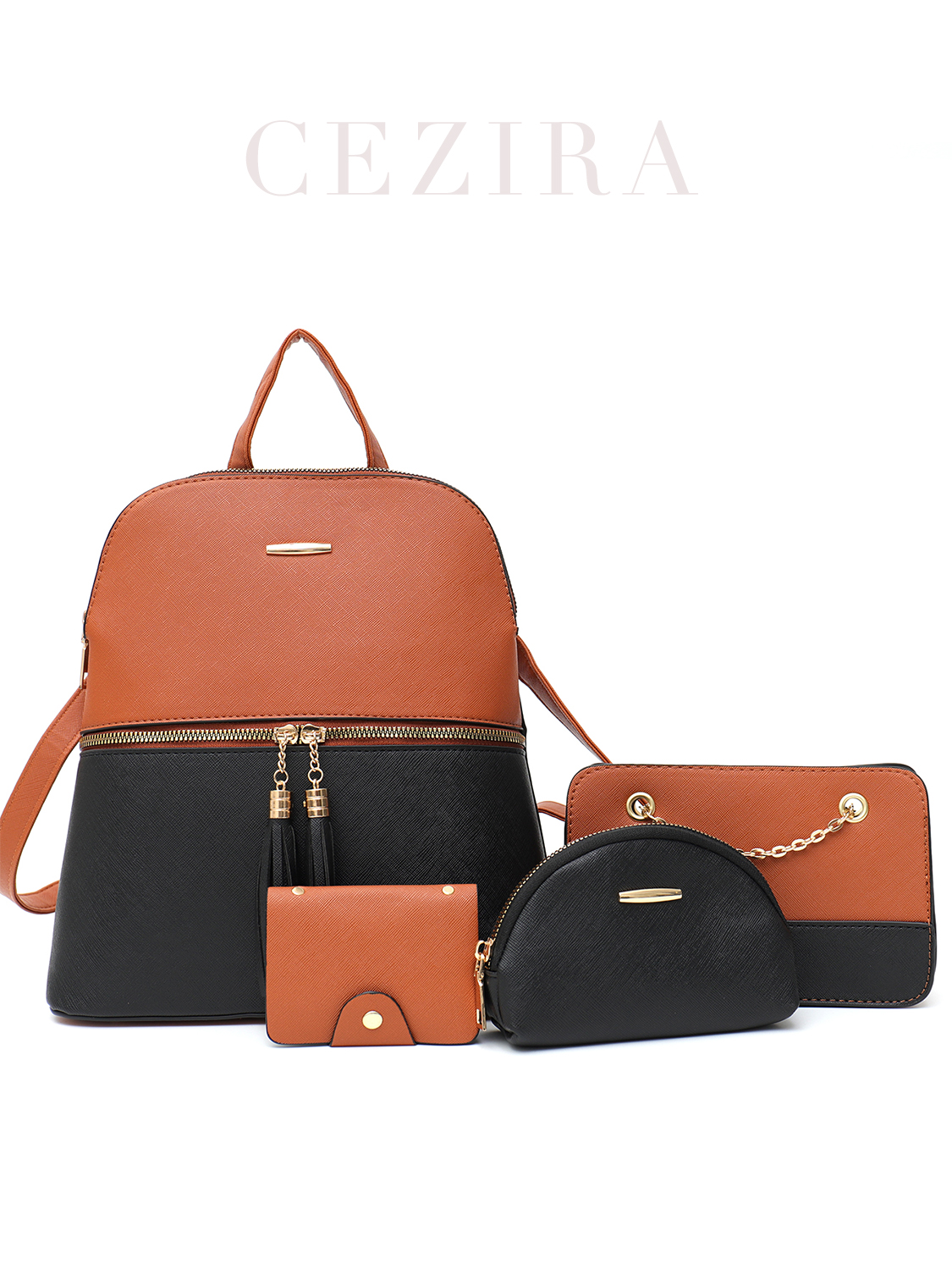4 PCS Bags Set Women's Fashion – Mini Backpack Purse recenzja i cena