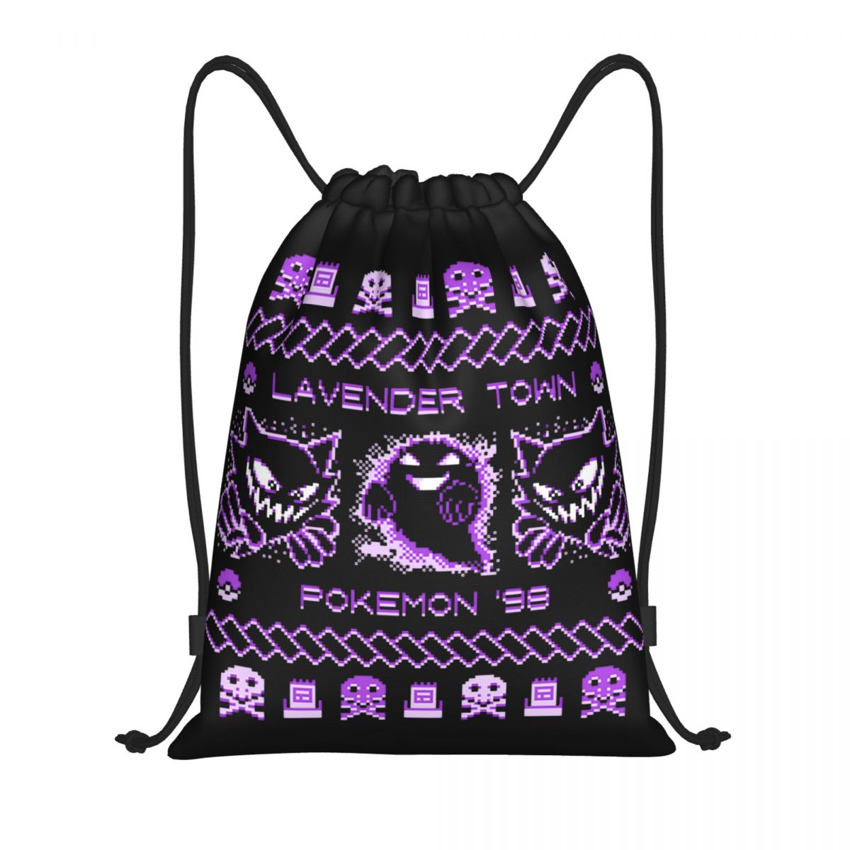 Lavender Town Christmas Backpa – Drawstring Gym Bag recenzja i cena
