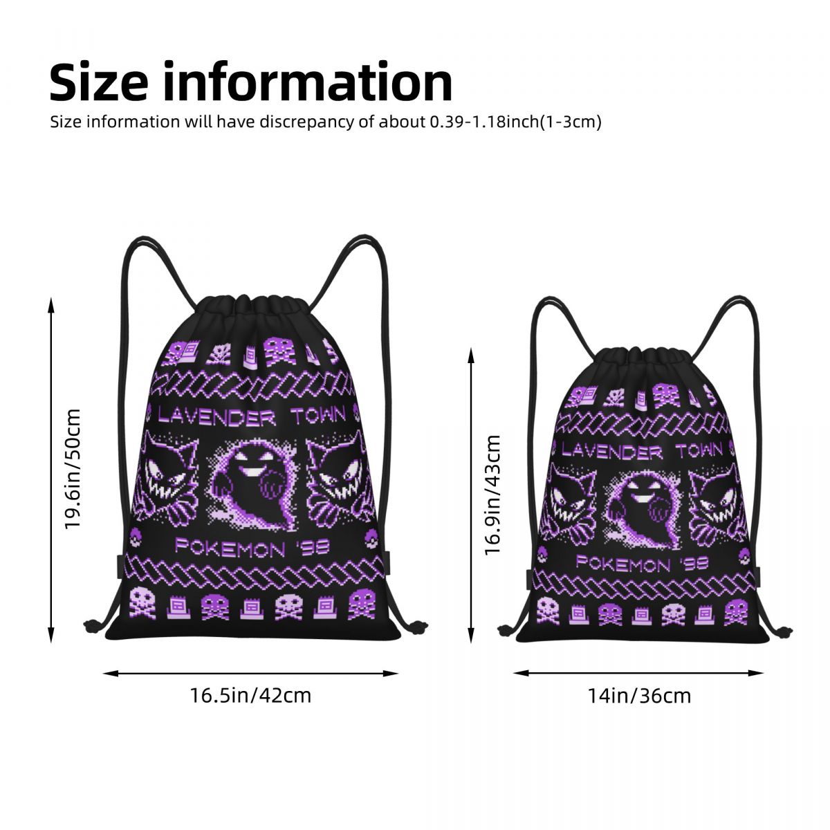 Lavender Town Christmas Backpa – Drawstring Gym Bag recenzja i cena