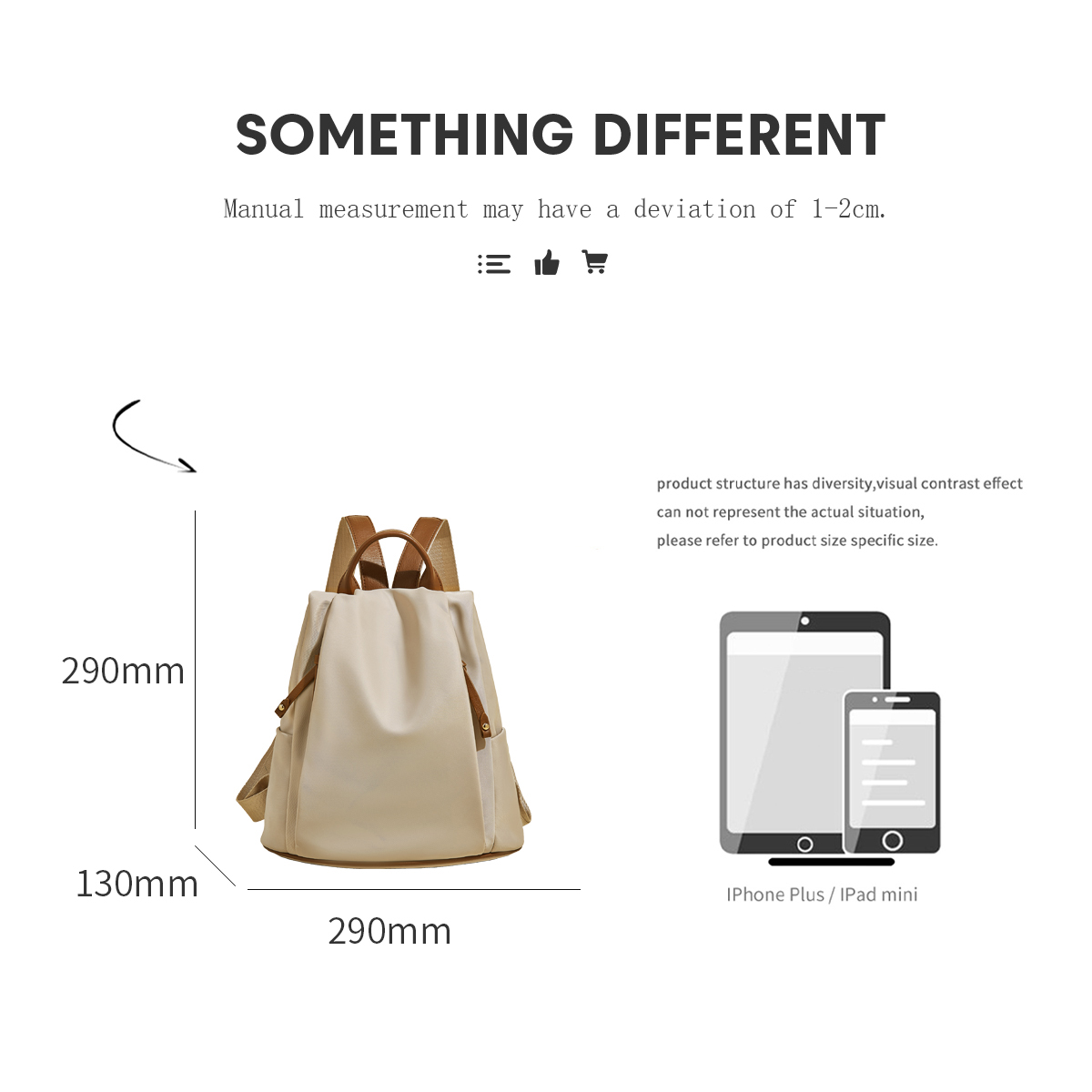 SAFIYA Lady's Backpack Soft Fa – Canvas Backpack Casual recenzja i cena