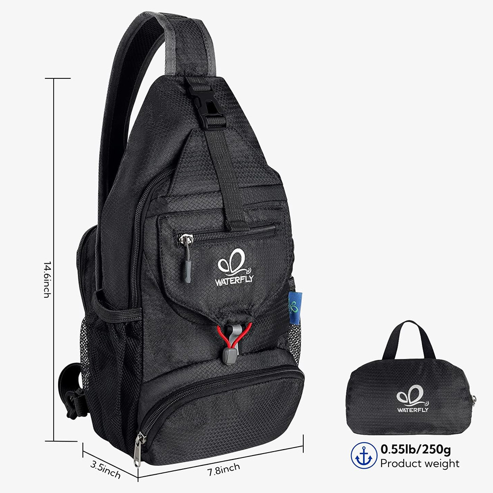 WATERFLY Chest Bag Shoulder Sm – Sling Backpack Shoulder recenzja i cena