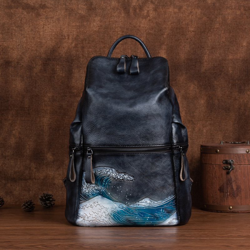 Genuine Real Soft Leather Wome – Leather Backpack Vintage recenzja i cena