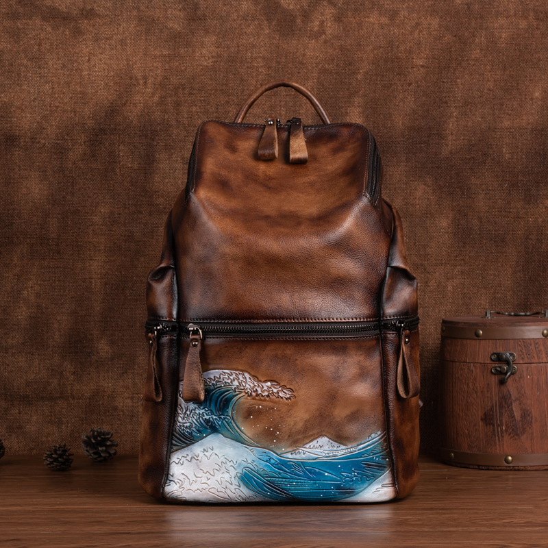 Genuine Real Soft Leather Wome – Leather Backpack Vintage recenzja i cena
