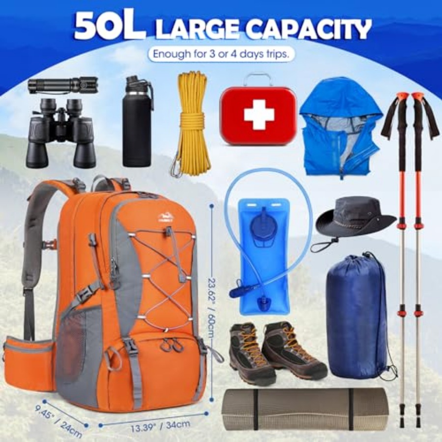 50L Hiking Backpack Waterproof – Hiking Backpack Waterproof recenzja i cena