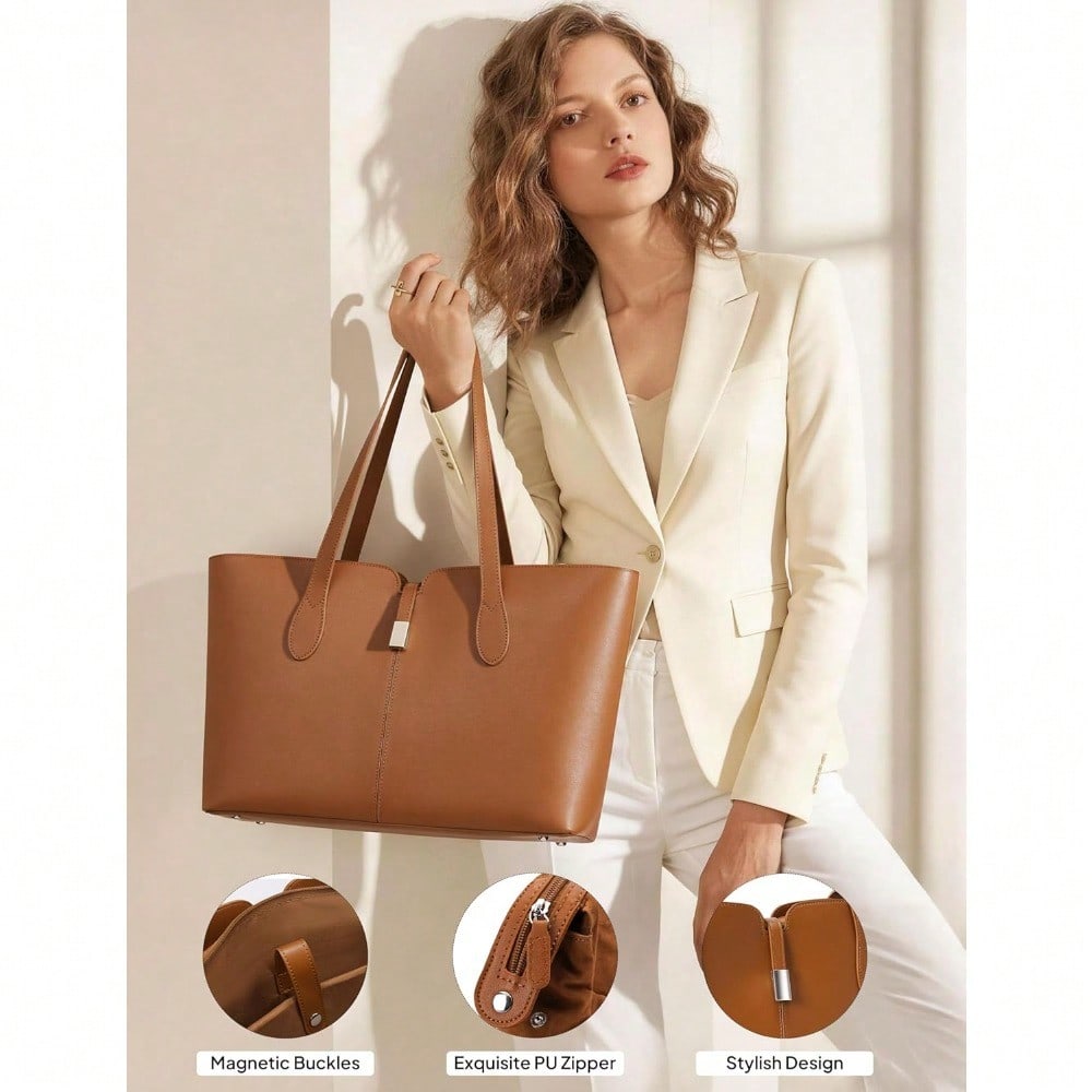 Laptop Tote Bag For Women With – Laptop Sleeve Removable recenzja i cena