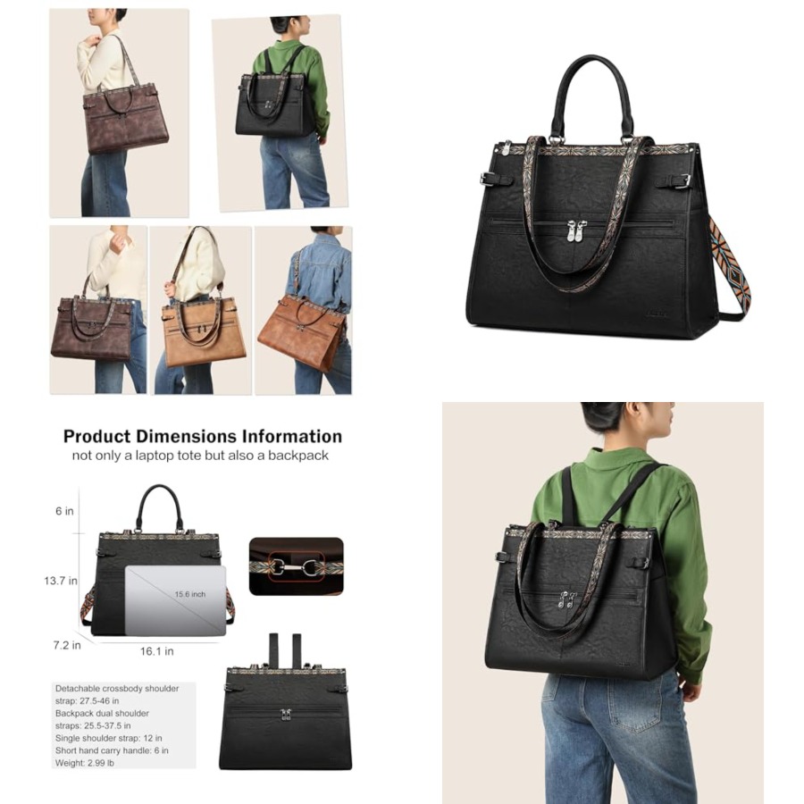 FADEON Laptop Bag for Women De – Laptop Backpack 15.6 recenzja i cena
